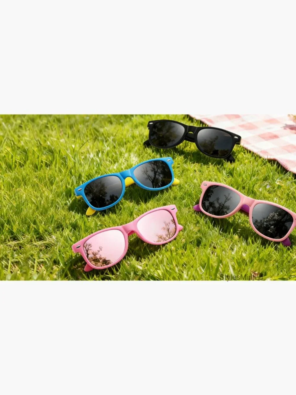 Kids Polarized Sunglasses 3 Pack UV Protection Flexible Frame